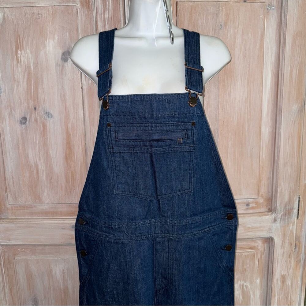 Patagonia Women’s Organic Cotton Steel Forge Denim Overalls Workwear XS NEW - Picture 5 of 13